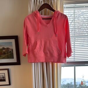 Calvin Klein, Pink Hoodie with Front Pocket, size XS